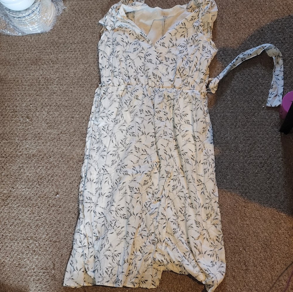 White Floral Dress